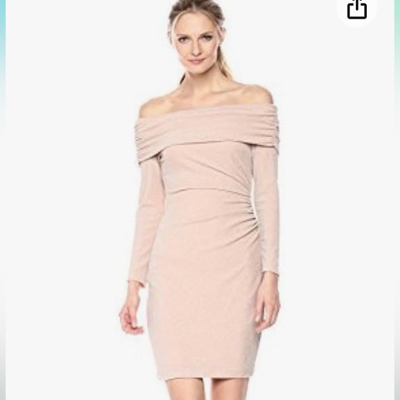 Eliza J Dresses & Skirts - Eliza J Side Ruched Off-The-Shoulder Evening Cocktail Dress Size 10